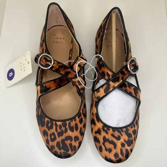 a new day Tasmin Leopard Print Flats 6 - Picture 3 of 5